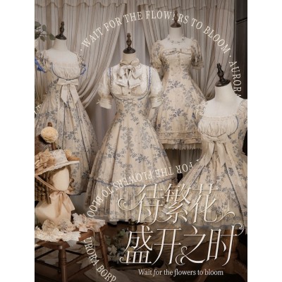 Aurora Borealis Wait For The Flowers To Bloom JSKs and OP(Reservation/3 Colours/Full Payment Without Shipping)